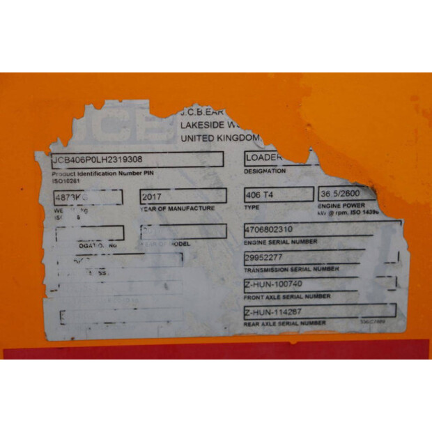 2017 JCB 406 T4-44902717