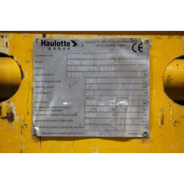 2013 Haulotte COMPACT 8-44902758