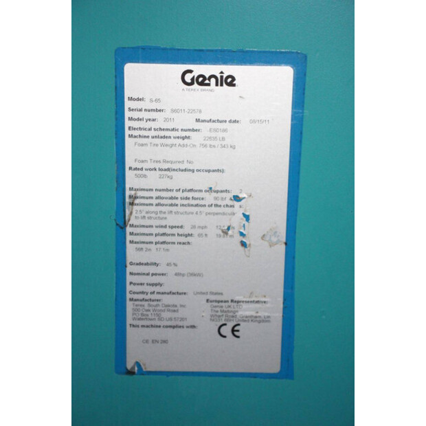 2011 Genie S-65-44902918