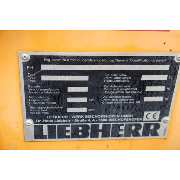 2006 Liebherr L507-44903003