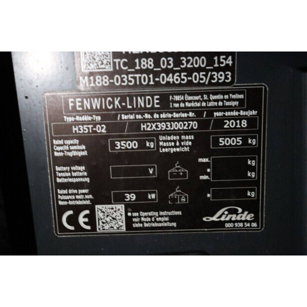 2018 Linde H35T-02-44905177