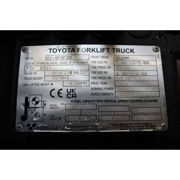 2024 Toyota 02-8FGF20-44905297