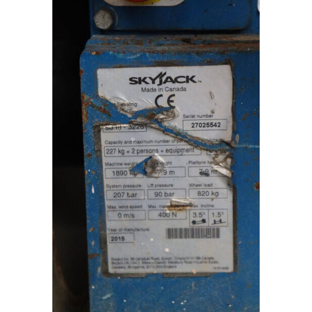 2015 SkyJack SJ3226-44905562