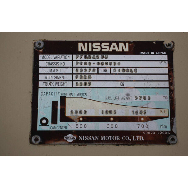 NISSAN PF02A20U-44906083