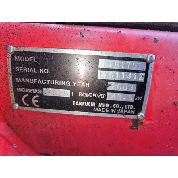 2003 TAKEUCHI TB175-44906339