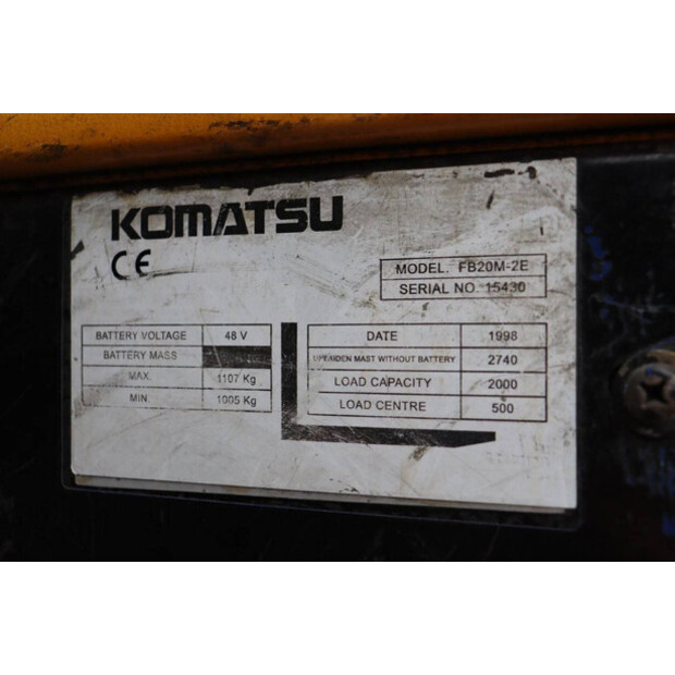 1998 Komatsu FB20M-2E-44906489