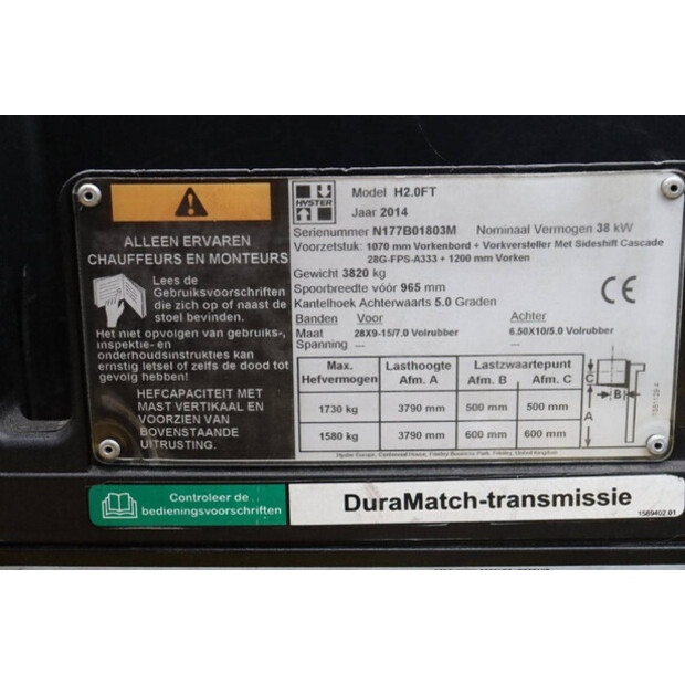 2014 Hyster H2.0FT-44906696