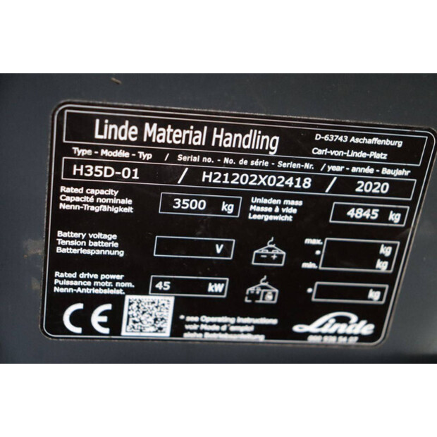 2020 Linde H35D-01-44907822