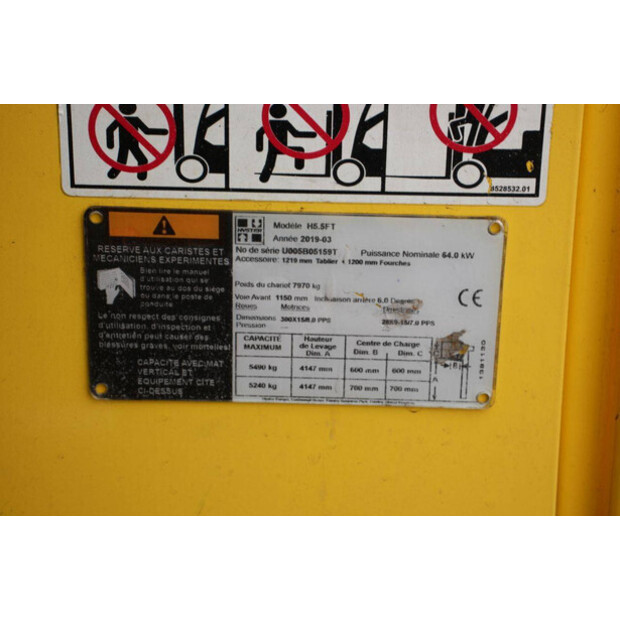 2019 Hyster H5.5FT-44908257