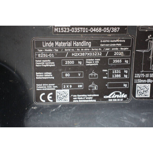 2020 Linde E25L-01-44908345