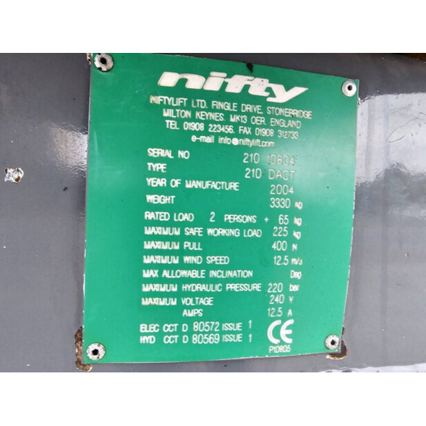 2004 Niftylift 210-44908572