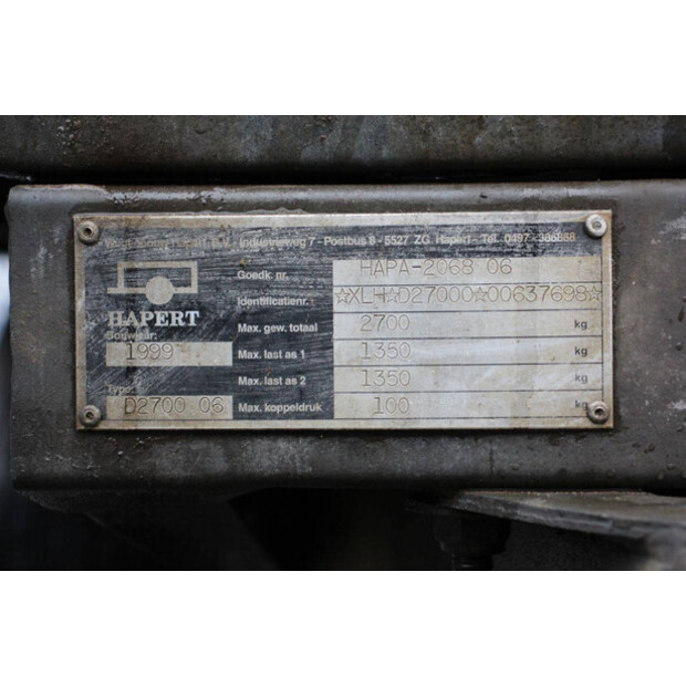 1999 هابرت D2700 06-44908661