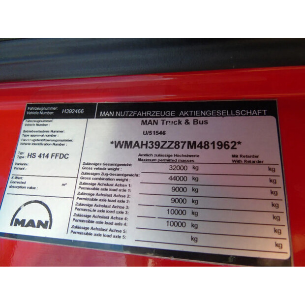 2007 MAN TGA 41.440-44912130