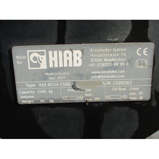 2017 Kinshofer KM401H-1500-44966775