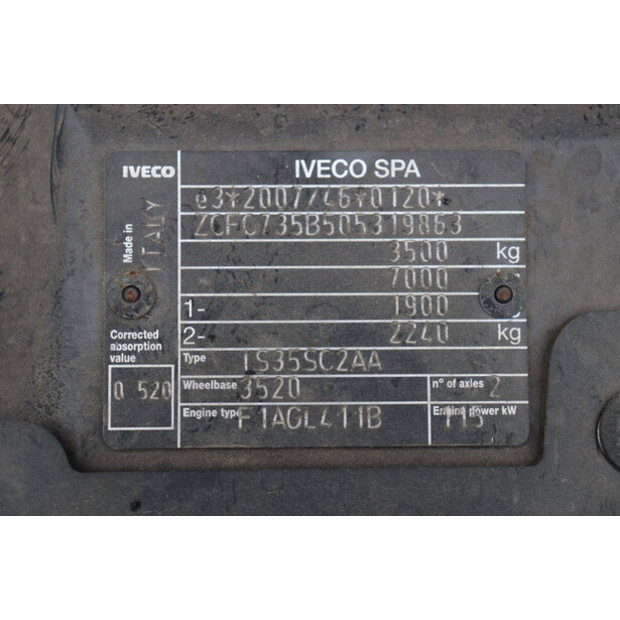 2020 Iveco DAILY 35-160-44970200