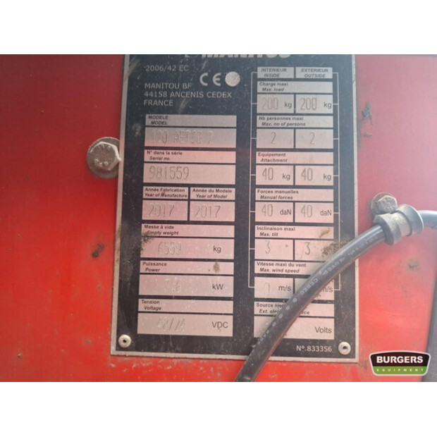 2017 Manitou 120 AETJC-44989928