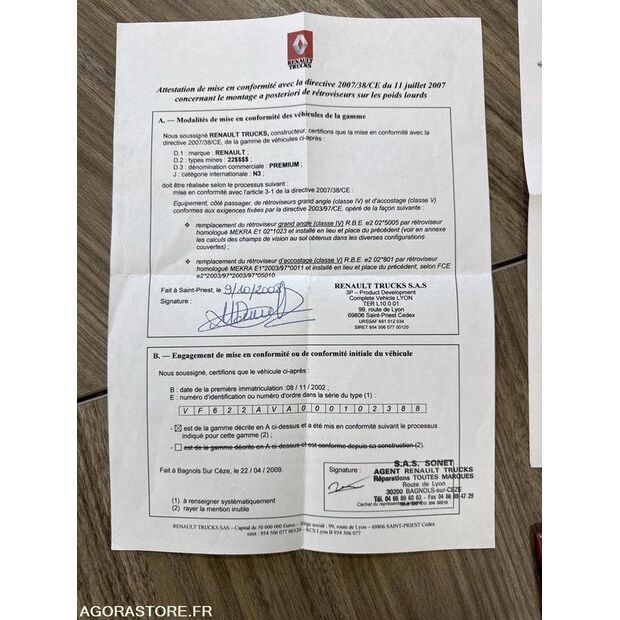 2002 Renault PREMIUM-45004902