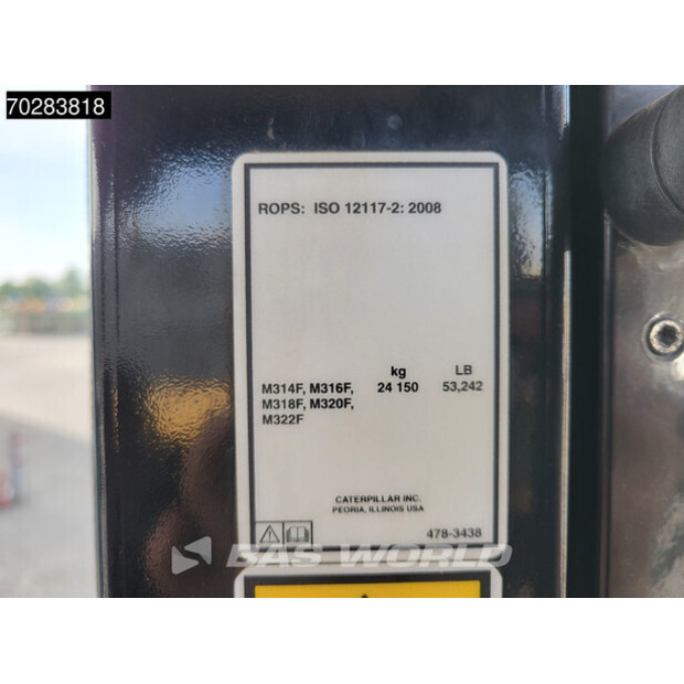 2016 كاتربيلر M314F-45010742