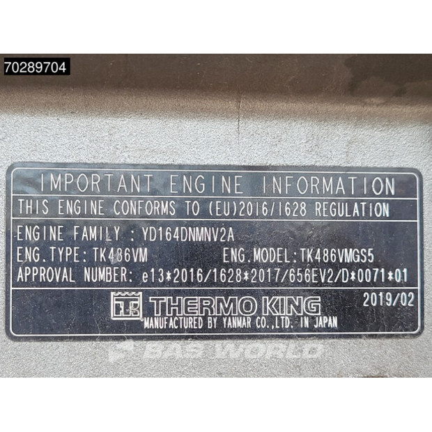 2019 Chereau Thermo King SLXi 300-45013890