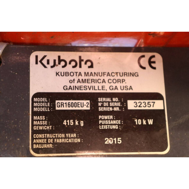 2015 KUBOTA GR1600EU-2-45014157