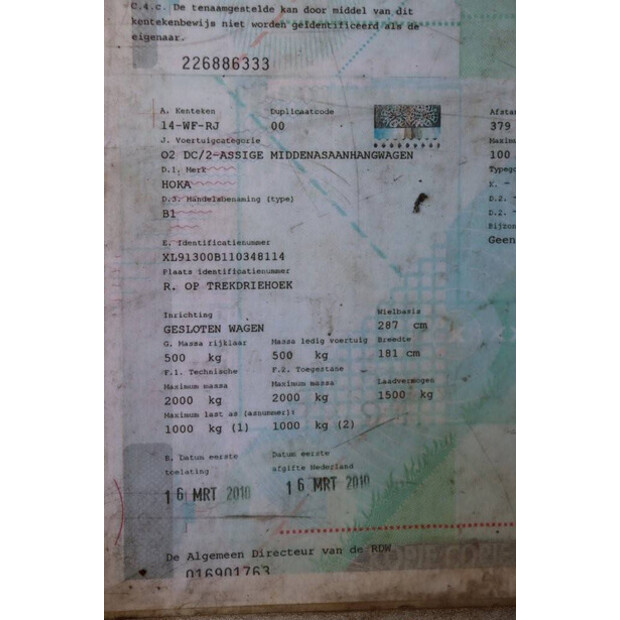 2010 HOKA B1 VAR F-45014349