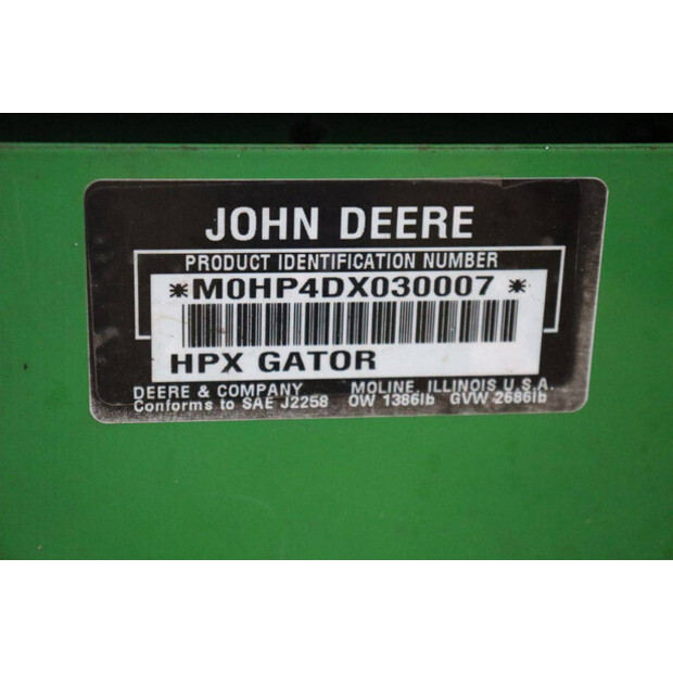 2004 JOHN DEERE GATOR HPX-45014575