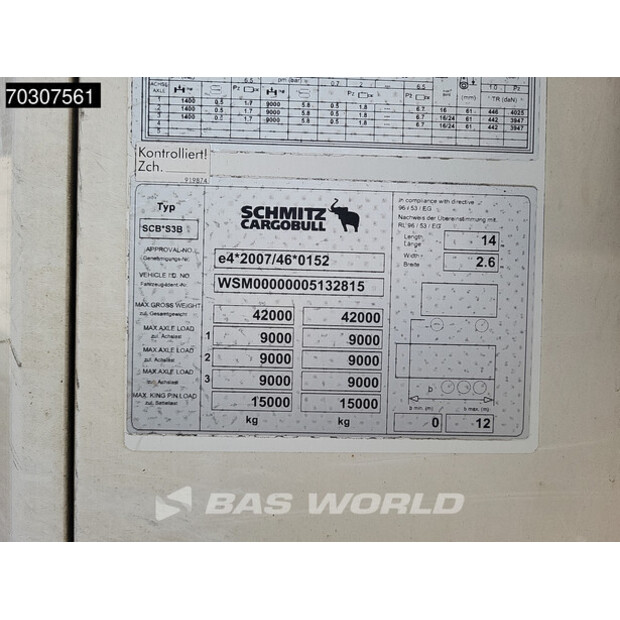 2014 Schmitz Cargobull SCB*S3B-45032646