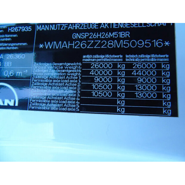 2008 MAN TGA 26.360-45051241
