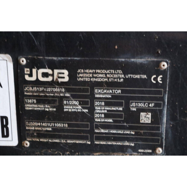 2018 JCB JS130LC-45051793