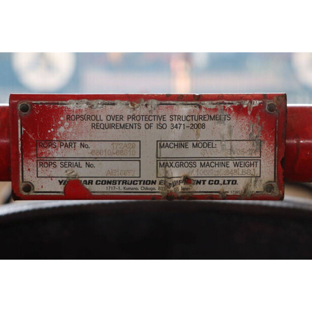 2017 YANMAR SV08-1A-45052721