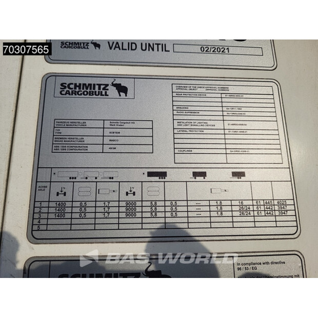 2015 Schmitz Cargobull SCB*S3B-45052772