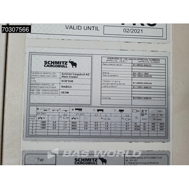 2015 Schmitz Cargobull SCB*S3B-45052860