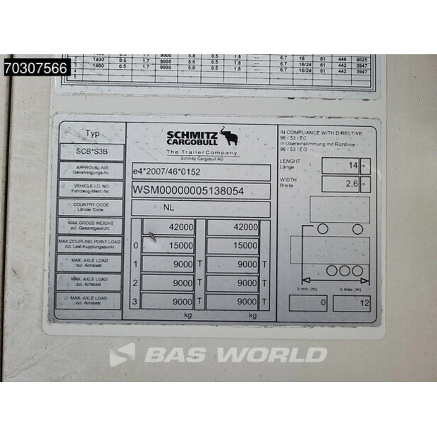 2015 Schmitz Cargobull SCB*S3B-45052861