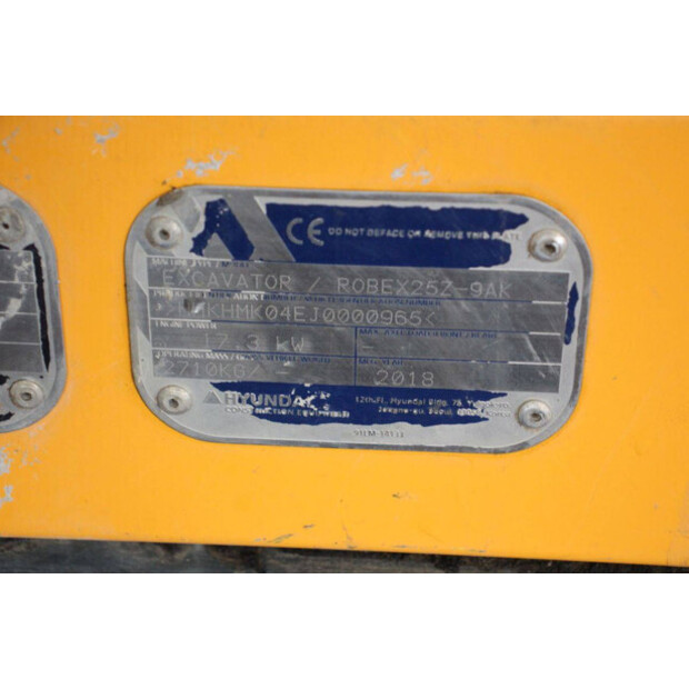 2018 هيونداي Robex25Z-9AK-45053998