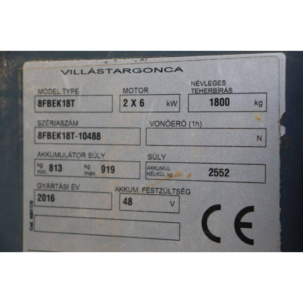 2016 تويوتا 8FBEK18T-45055094