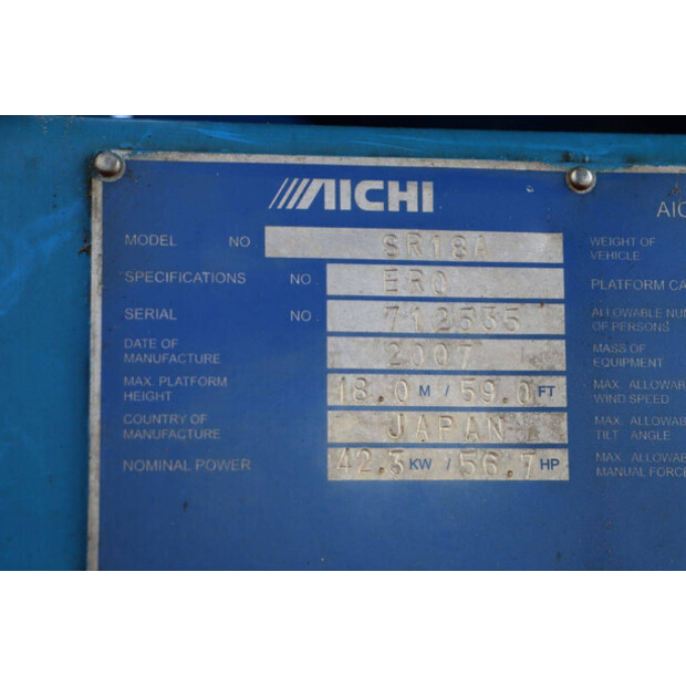 2007 Aichi SR18A-45055208