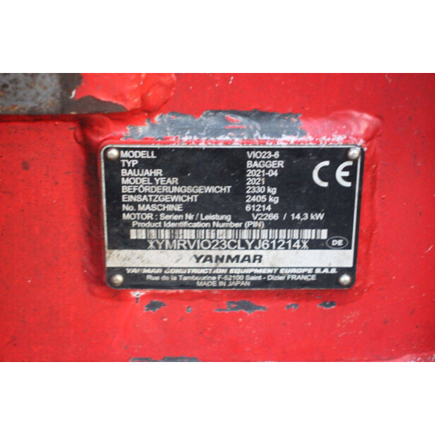 2021 YANMAR VIO23-6-45056729
