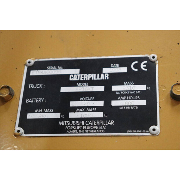 1998 Caterpillar EP16KT-45058437