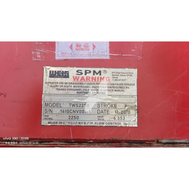 2010 SPM OIL & GAS TWS2250-45086940