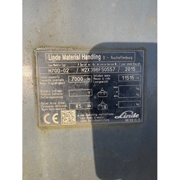 2015 Linde H70D-01-45091204