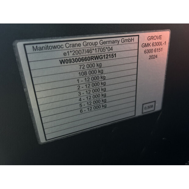2024 GROVE GMK 6300L-1-45107842