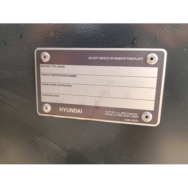 2025 Hyundai R215L-45112762