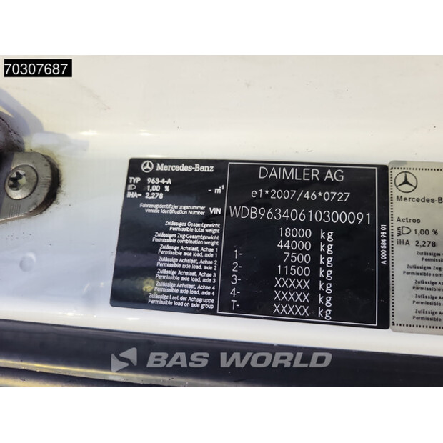 2018 مرسيدس بنز ACTROS 1845-45130223