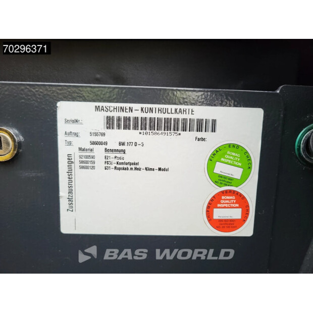 2018 BOMAG BW177D-5-45135155