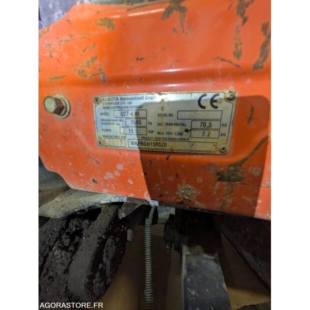 2017 KUBOTA U27-4-45149527