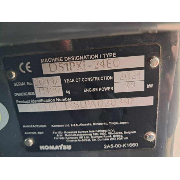 2024 Komatsu D51PXI-24E0-45156842