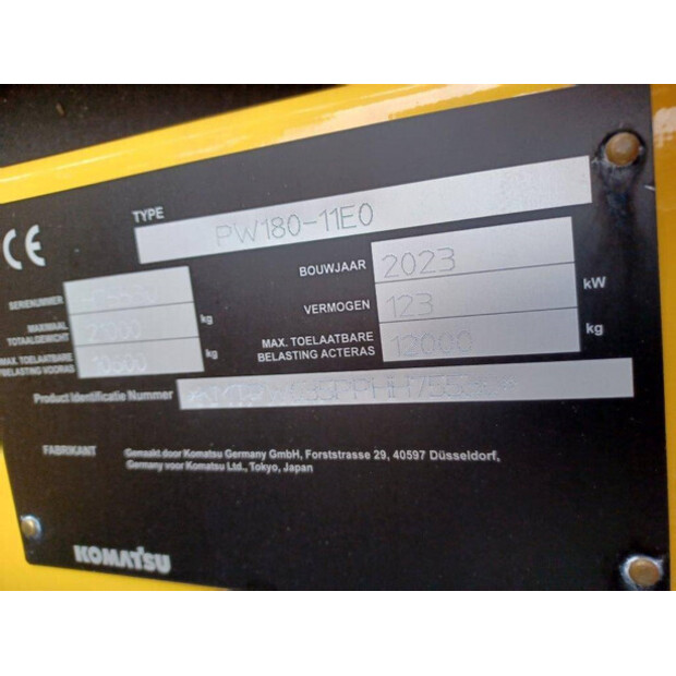2023 Komatsu PW180-11E0-45157073