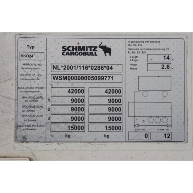 2012 Schmitz Cargobull SKO24-45180148
