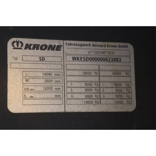 2014 Krone SD-45180252