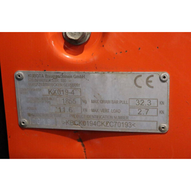 2019 KUBOTA KX019-4-45187169